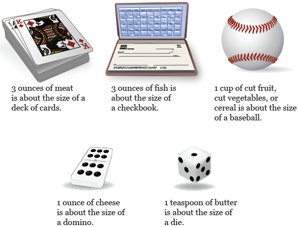 Figure 3. Examples of portion sizes