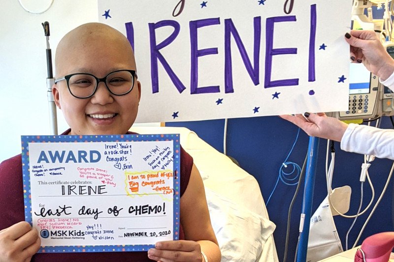 MSK Kids patient Irene Dimatulac