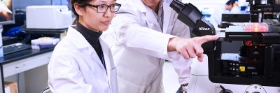 SKI cell biologists Junmei Yi and Xuejun Jiang